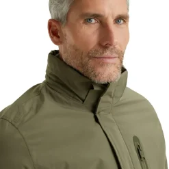 V-DOUBLE COAT dusty olive