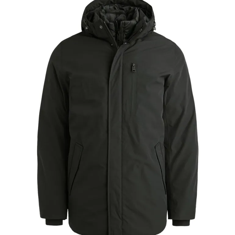 V-DOUBLE COAT jet black