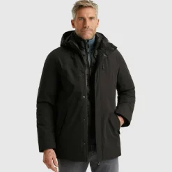 V-DOUBLE COAT jet black