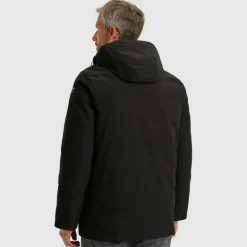 V-DOUBLE COAT jet black