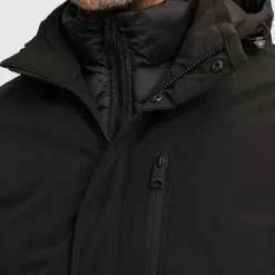V-DOUBLE COAT jet black