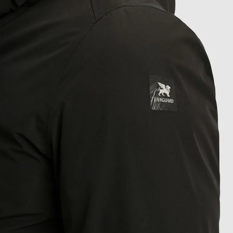 V-DOUBLE COAT jet black