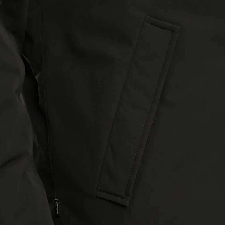 V-DOUBLE COAT jet black