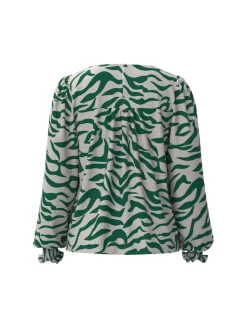 VIALINIA O-NECK L/S TOP/LC egret