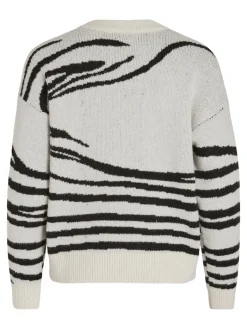 VIALIRA NEW L/S O-NECK KNIT TOP/SU super light natural melan