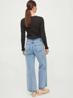VIBALU L/S RIB TOP black