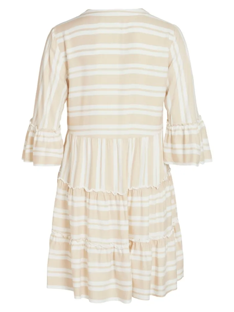 VIBILLY 3/4 DRESS/SU/LC cloud dancer