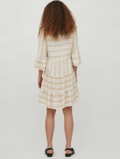 VIBILLY 3/4 DRESS/SU/LC cloud dancer