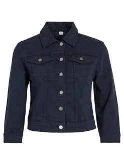 VIBIRKINA 3/4 DENIM JACKET/LS total eclipse