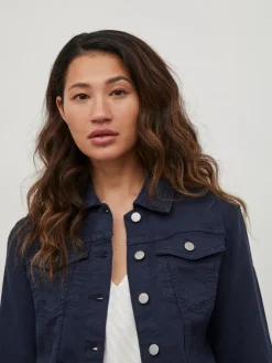 VIBIRKINA 3/4 DENIM JACKET/LS total eclipse