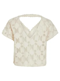VICALVINA V-NECK S/S TOP/DC/LS birch