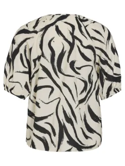 VICLO 2/4 V-NECK TOP - NOOS birch
