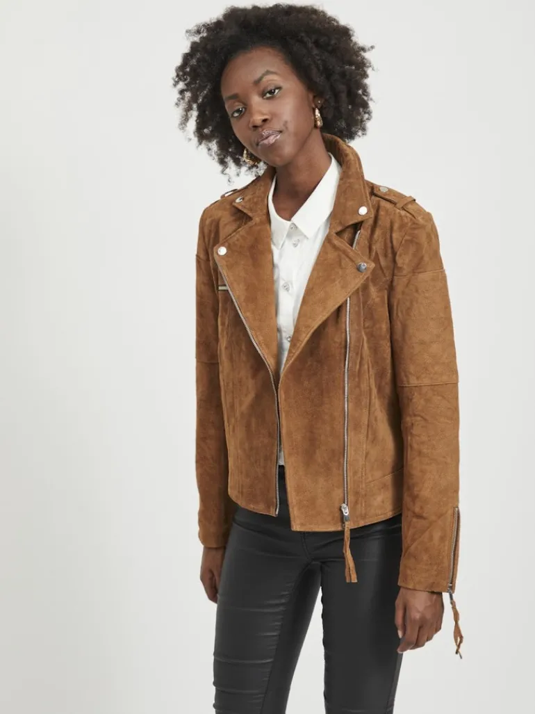 VICRIS SUEDE JACKET/SU - NOOS oak brown1
