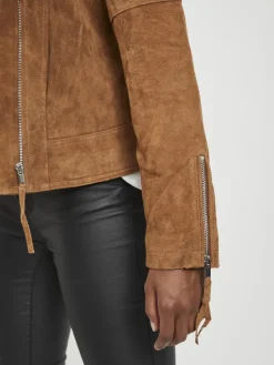 VICRIS SUEDE JACKET/SU - NOOS oak brown1
