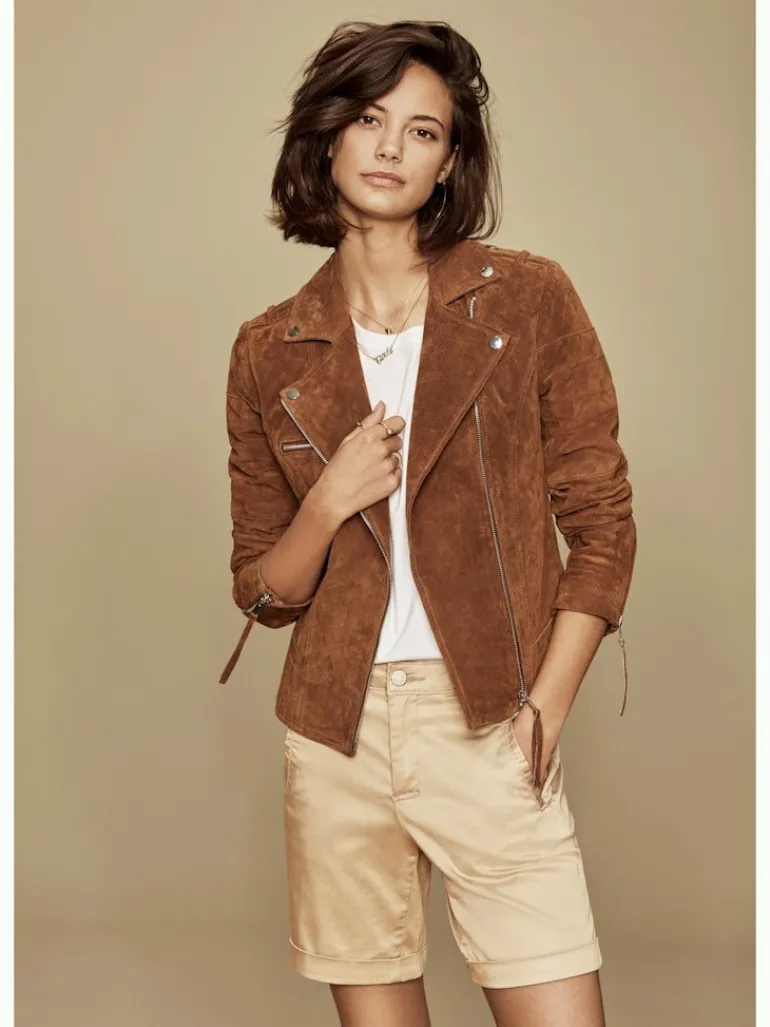 VICRIS SUEDE JACKET/SU - NOOS oak brown1
