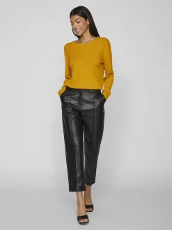 VIDAGMAR RW 7/8 COATED PANTS - NOOS black