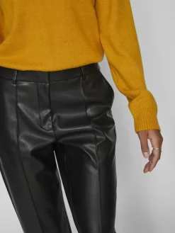 VIDAGMAR RW 7/8 COATED PANTS - NOOS black