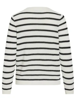 VIDALO O-NECK L/S KNIT CARDIGAN - NOOS white alyssum