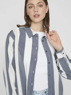 VIDANCY L/S LONG SHIRT/PB dunkelblau2