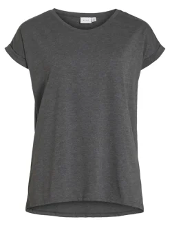 VIDREAMERS NEW PURE T-SHIRT-NOOS dark grey melange