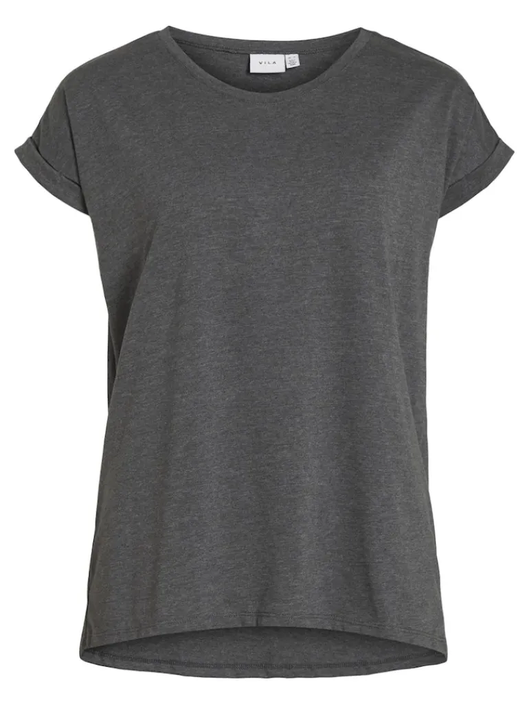 VIDREAMERS NEW PURE T-SHIRT-NOOS dark grey melange