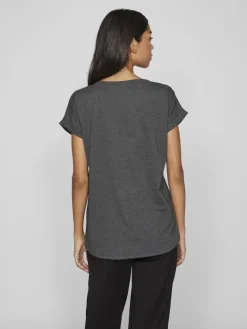 VIDREAMERS NEW PURE T-SHIRT-NOOS dark grey melange