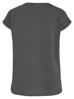 VIDREAMERS NEW PURE T-SHIRT-NOOS dark grey melange
