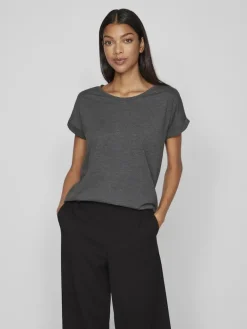 VIDREAMERS NEW PURE T-SHIRT-NOOS dark grey melange