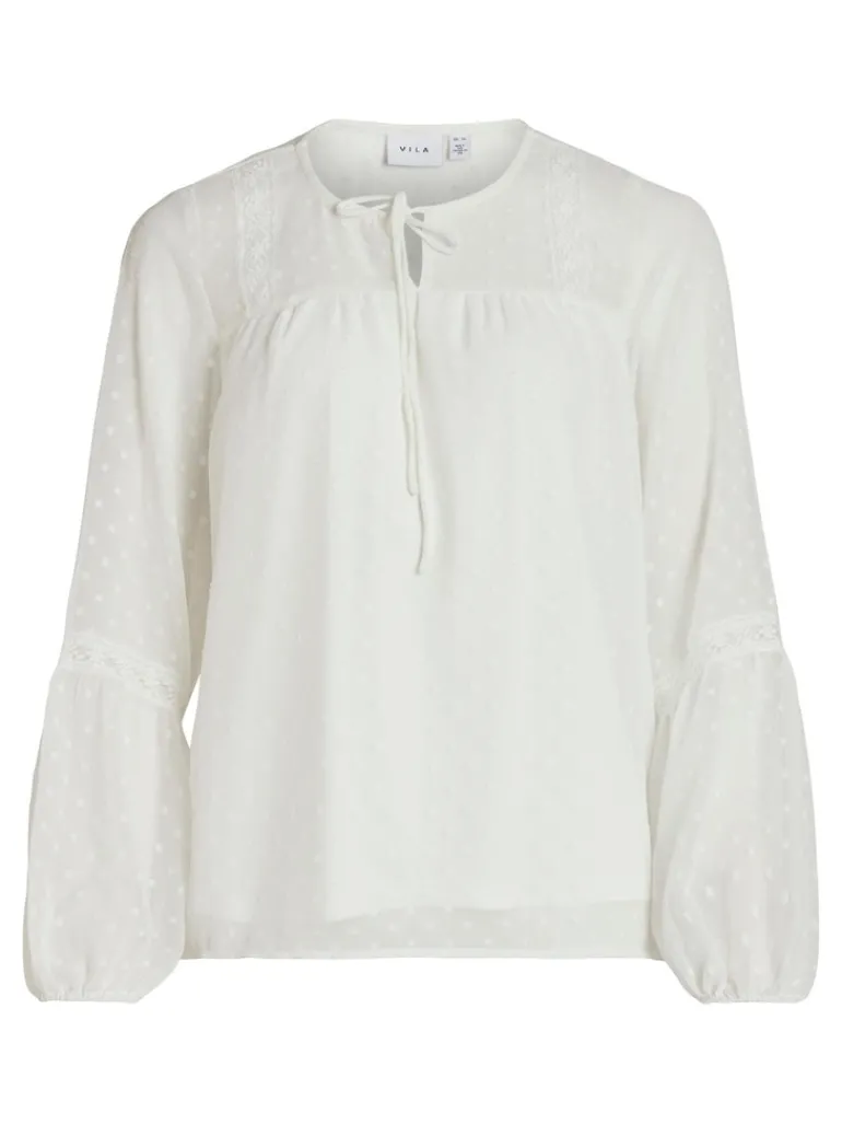 VIEDEE L/S TOP - NOOS snow white