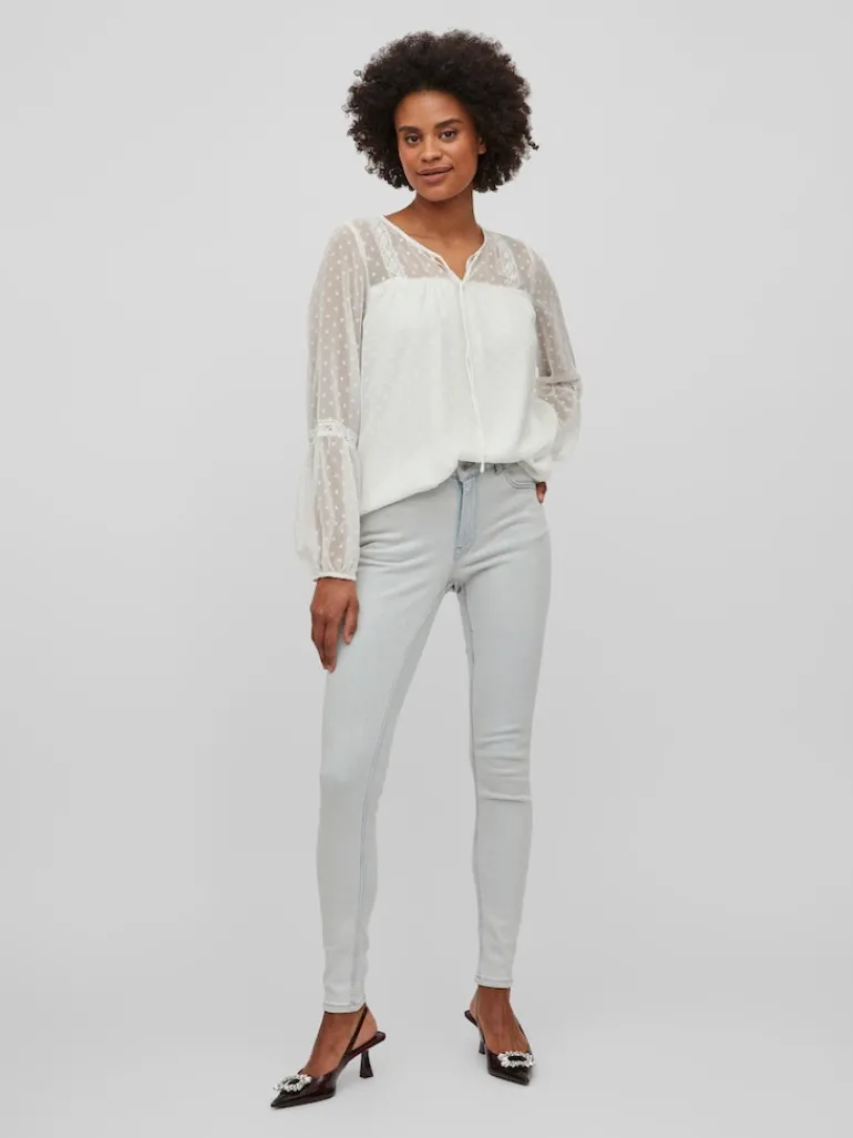 VIEDEE L/S TOP - NOOS snow white