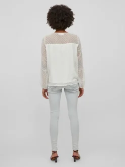 VIEDEE L/S TOP - NOOS snow white