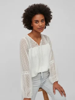 VIEDEE L/S TOP - NOOS snow white