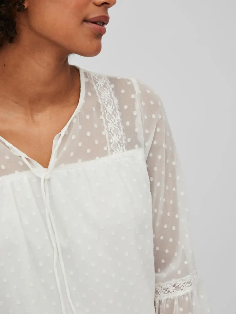 VIEDEE L/S TOP - NOOS snow white