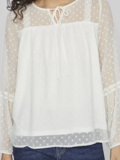 VIEDEE L/S TOP - NOOS snow white