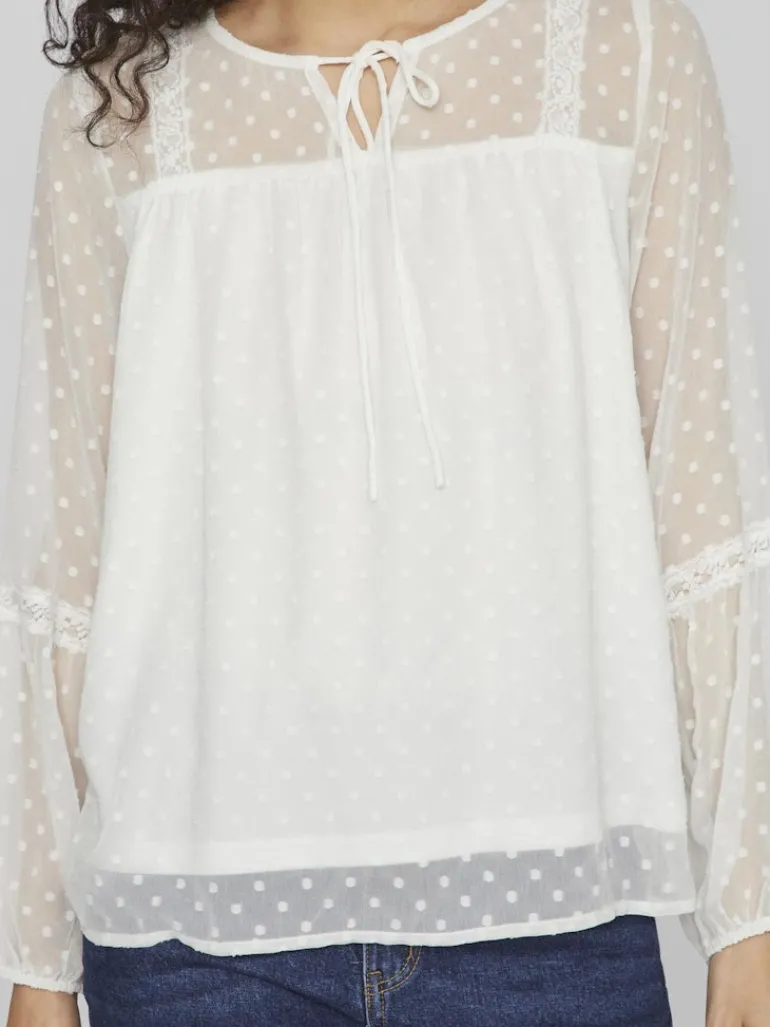 VIEDEE L/S TOP - NOOS snow white