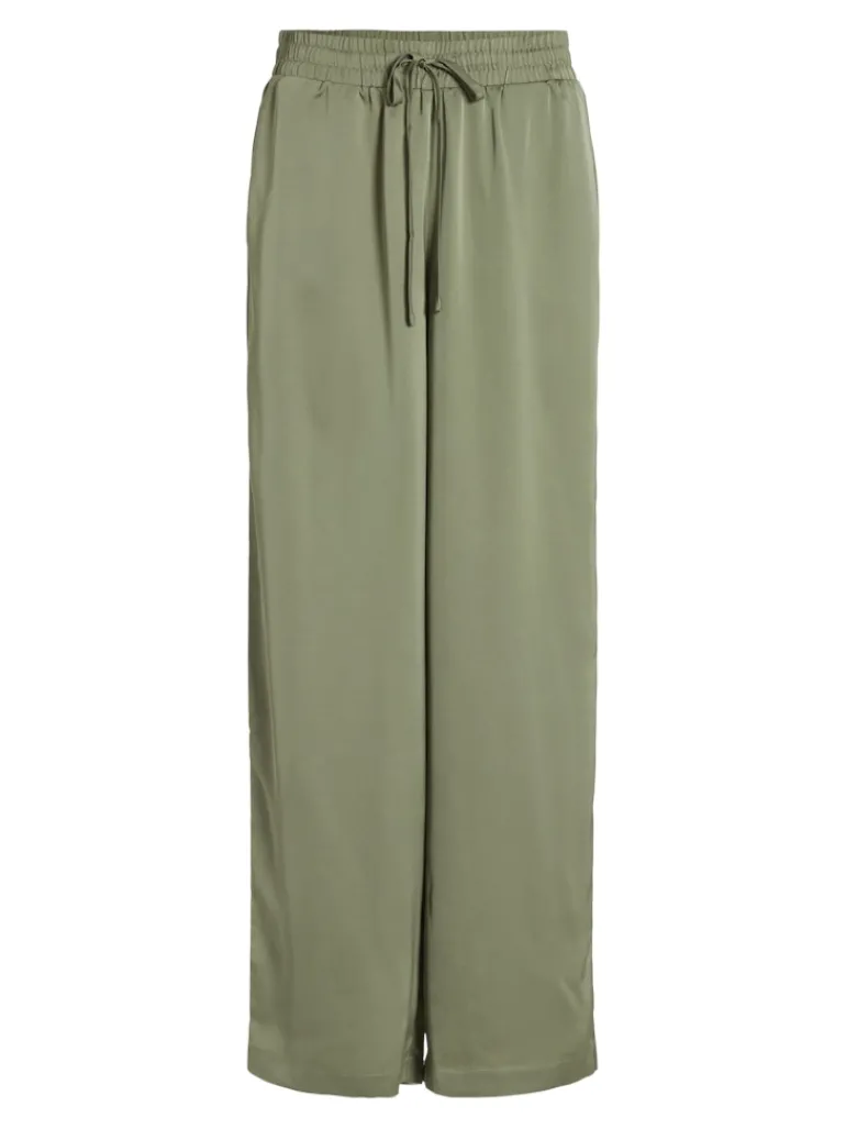VIELLETTE HW WIDE PANTS-NOOS oil green