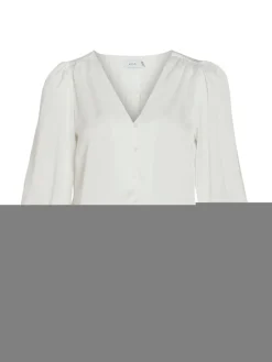 VIELLETTE V-NECK L/S SHIRT - NOOS snow white