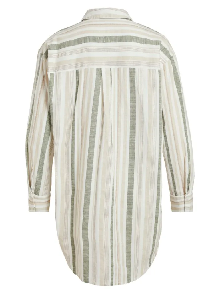 VIETNI L/S LONG SHIRT cloud dancer