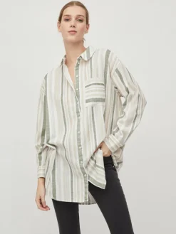 VIETNI L/S LONG SHIRT cloud dancer