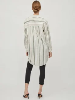 VIETNI L/S LONG SHIRT cloud dancer
