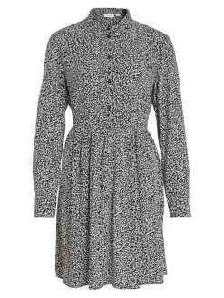 VIFINI L/S SHIRT DRESS/SU - NOOS black2