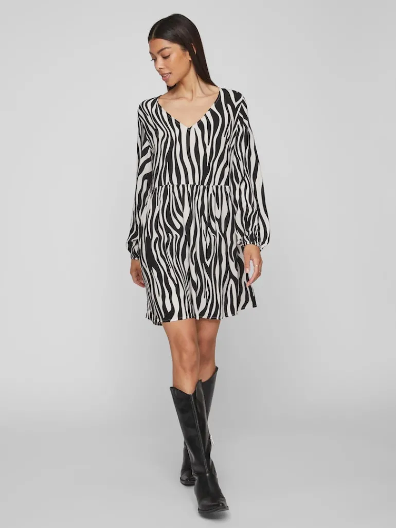 VIFINI L/S SHORT DRESS - NOOS black 3