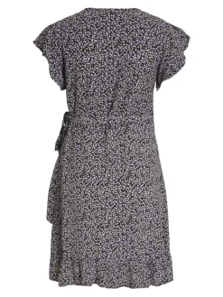 VIFINI WRAP S/S SHORT DRESS - NOOS sweet lavender