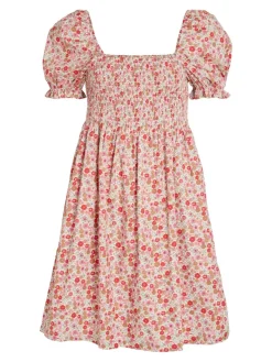 VIFLOWS SQUARENECK 2/4 DRESS cloud dancer