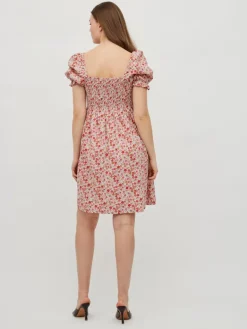 VIFLOWS SQUARENECK 2/4 DRESS cloud dancer
