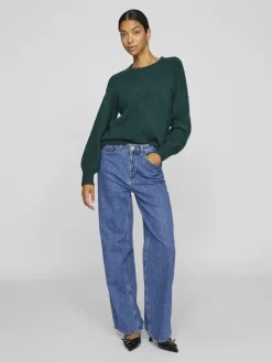 VIFREYA JAF HW JEANS - NOOS medium blue denim