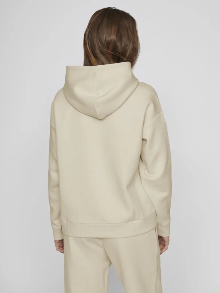 VIHURIS L/S LOOSE SWEAT HOODIE/PB birch