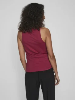 VIKENZA S/L TANK TOP - NOOS beet red