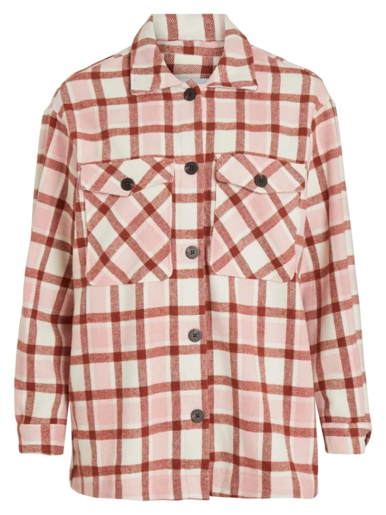 VIKIKI L/S SHACKET cloud dancer