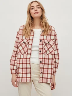 VIKIKI L/S SHACKET cloud dancer